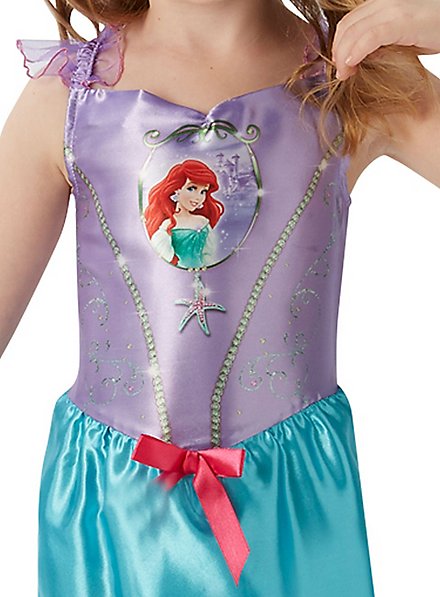 Meerjungfrau Prinzessin Arielle Kostüm Für Mädchen – Glitzerndes Kleid Größe 3-10 Jahre | Grün-Lila