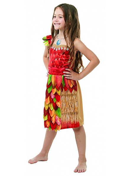 Disney's Vaiana leaf dress costume for kids - maskworld.com