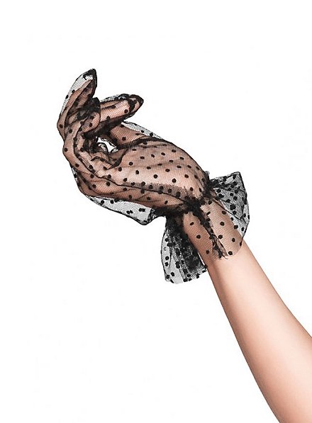 Dotted Tulle Gloves  