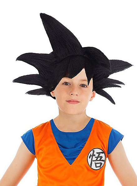 Dragonball Z Son-Goku Perücke für Kinder schwarz