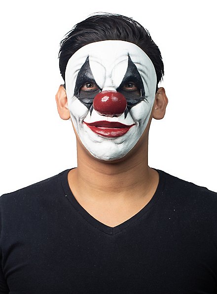 Düsterer Horrorclown Halbmaske