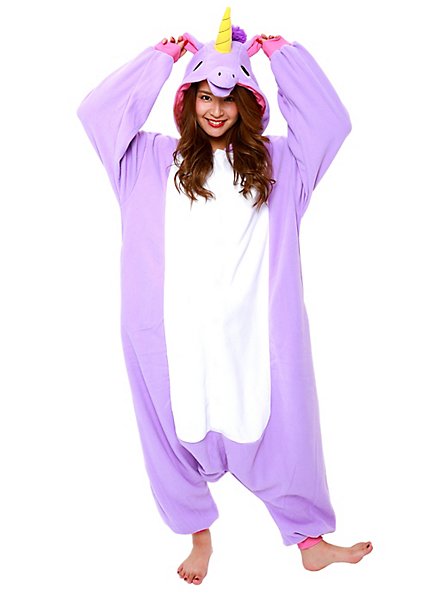 Einhorn Kigurumi Kostüm pink