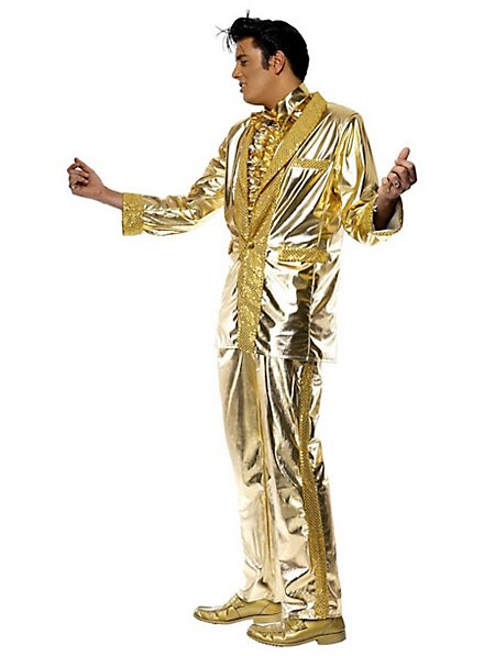 Elvis Gold Suit Costume Adult