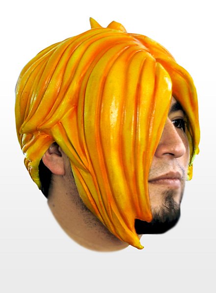 Emo orange Latex Wig