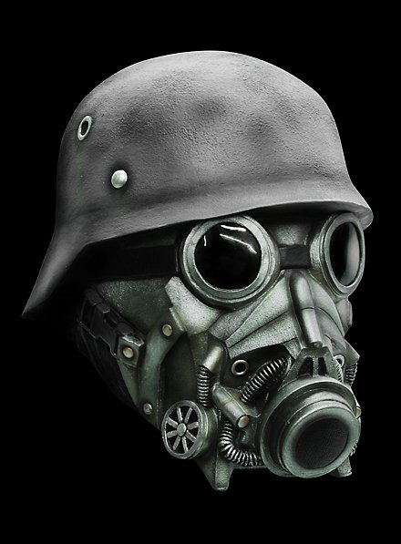Endzeit Soldat Maske aus Latex