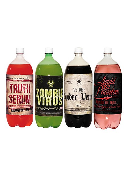Étiquettes de bouteille de soda d'Halloween