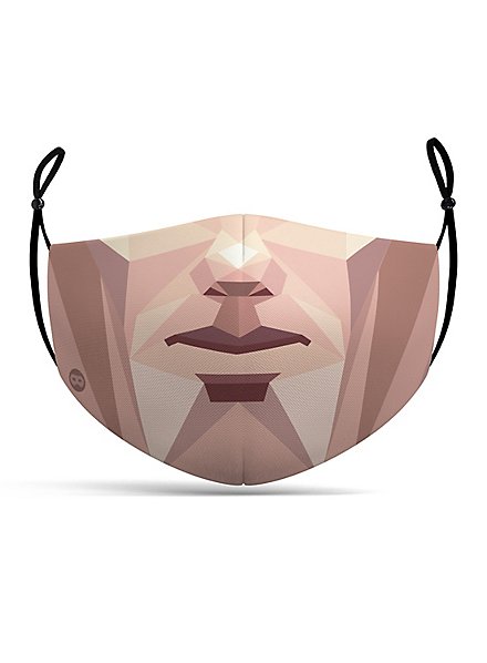 Fabric mask polygon face