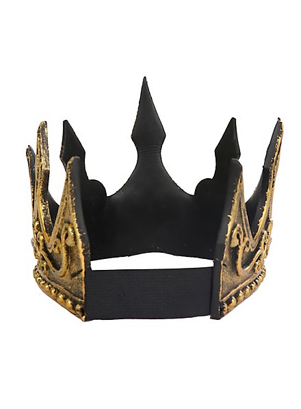 Fantasy king crown plastic gold - maskworld.com