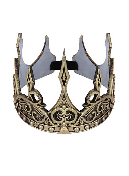 Fantasy Königskrone aus Kunststoff bronze