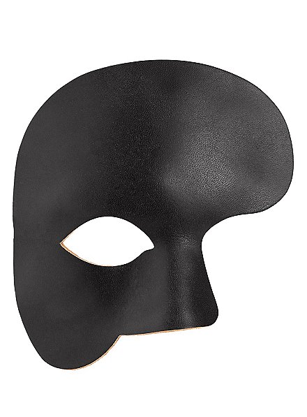 Fantôme noir Masque en cuir vénitien