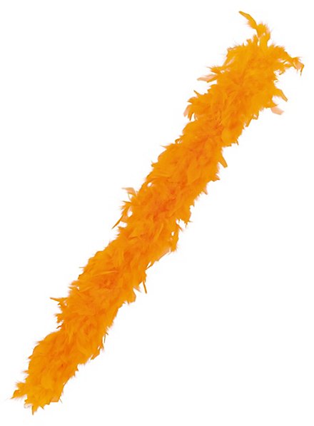 Feather Boa red gold 