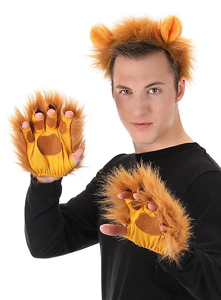Fingerless Lions Gloves