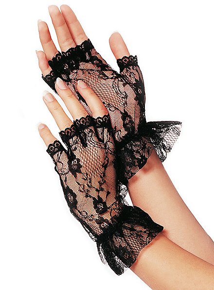 Fingerlose Netzstrumpf Handschuhe