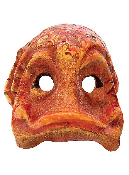 Fish orange Venetian Mask