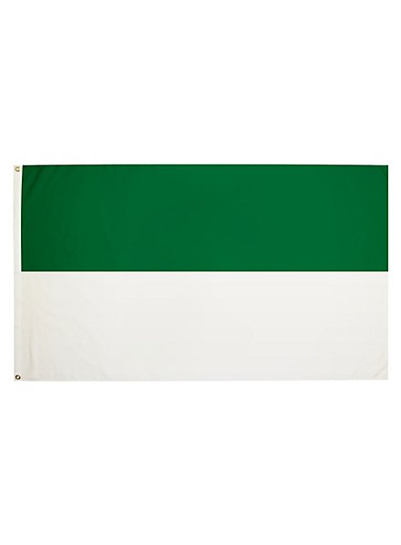 Flag green & white 