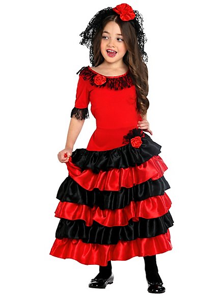 Flamenco Dancer Child Costume - maskworld.com