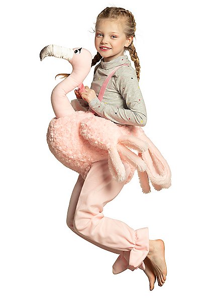 Flamingo Reiterkostüm für Kinder