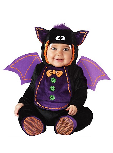 LNL Baby Halloween Kostüm Fledermaus mit Big Ear Hut Meine ersten Halloween Outfits Unisex Baby Strampler Set 3-24 Monate
