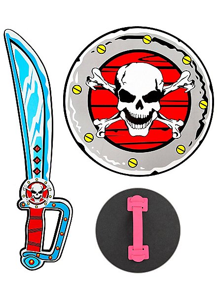 Foam Pirate Sabre & Shield - maskworld.com