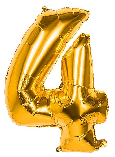 Folieballon Tal 4 Guld 86 Cm