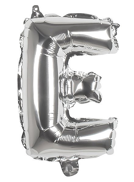 Folienballon Buchstabe E silber 36 cm