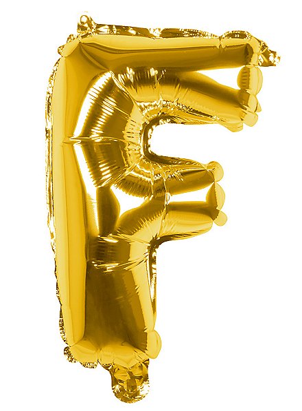 Folienballon Buchstabe F gold 36 cm