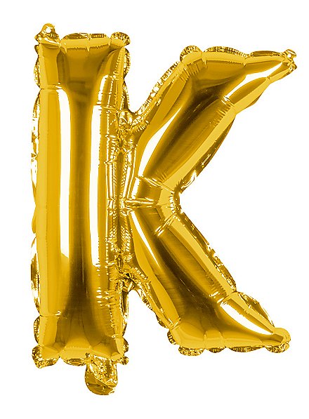 Folienballon Buchstabe K gold 36 cm
