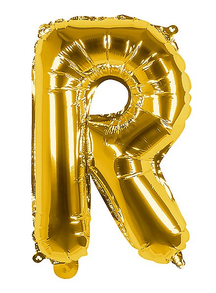 Folienballon Buchstabe R gold 36 cm