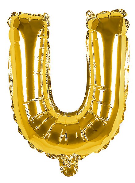 Folienballon Buchstabe U gold 36 cm