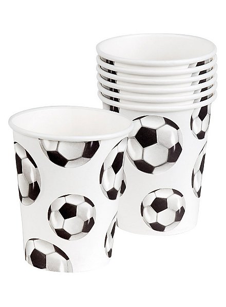 Football paper cups 6 pieces