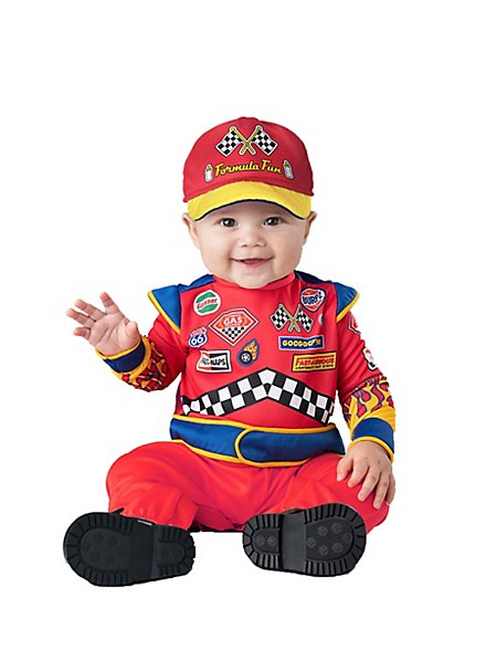 Formule 1 coureur babykostuum