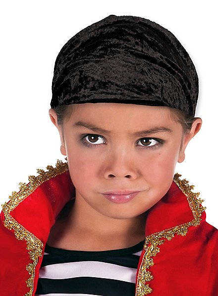 Foulard de pirate noir avec des crânes par 2,00 Foulard de pirate noir avec des crânes par 2,00