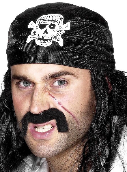 Foulard pirata con motivo a teschio