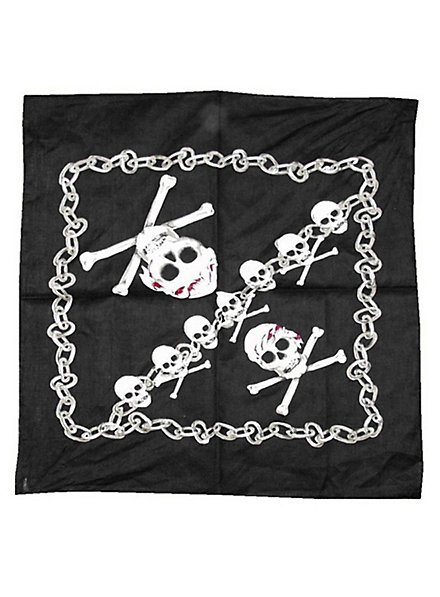 4 Foulard Pirata Uomo E Donna – 54x54 Cm, In Paisley, Colori: Rosso, Viola, Grigio, Verde, Leggeri E Traspiranti - 4
