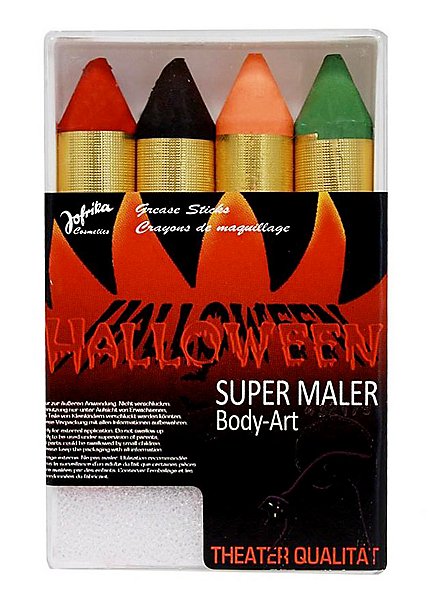Four extra thick Halloween Make-up Pencils