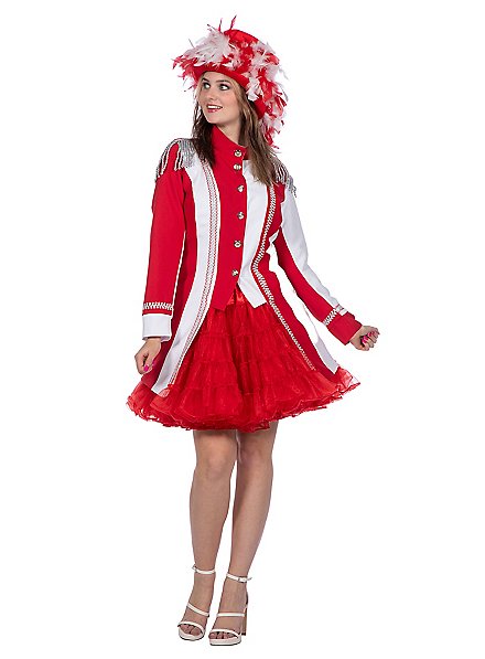 Funkenmariechen Jacke rot-weiß