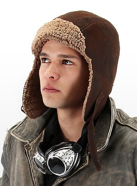 Fur Lined Aviator Hat brown 