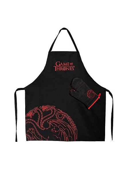Game of Thrones - Kochschürze mit Handschuh "Haus Targaryen"