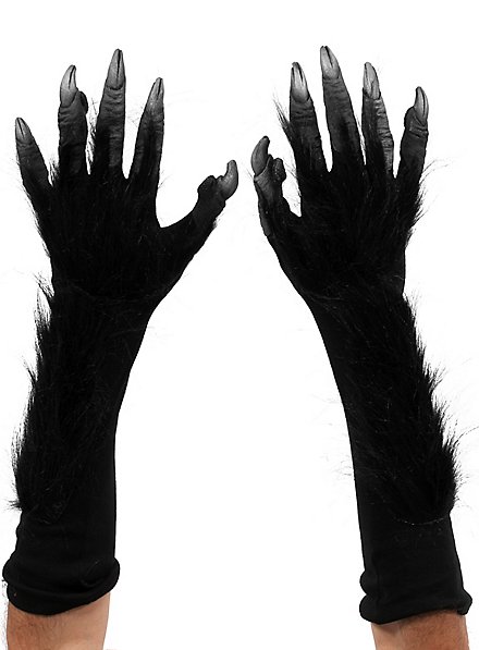 Gants noirs à griffes de monstre