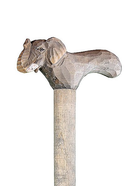 Gehstock aus Holz Elefant