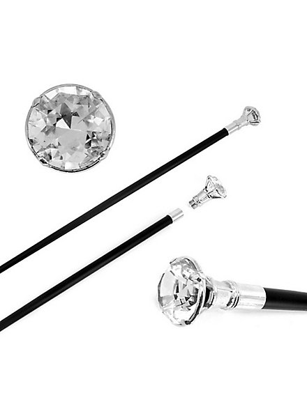 Gehstock Diamant Med Sølvfatning