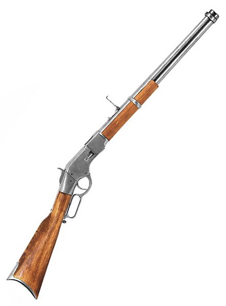 Gewehr Winchester silbern Dekowaffe
