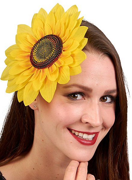 Giant sunflower hairclip