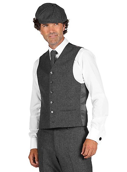 Gilet da abito anni '20 grigio