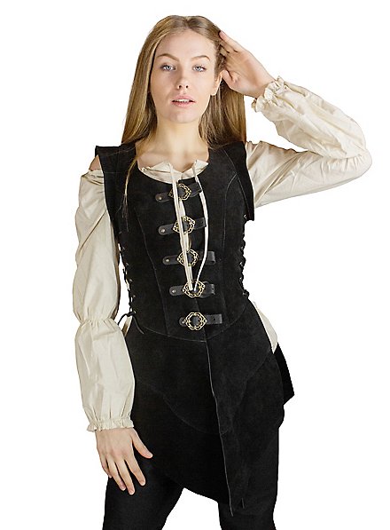 Gilet de cuir long - Julienne