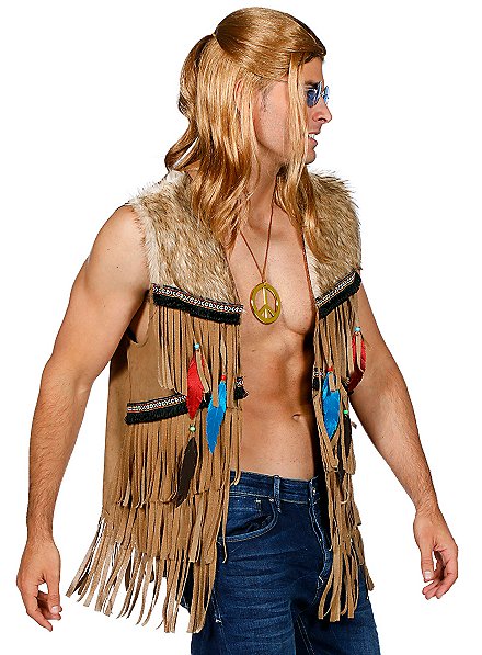 Costume indiano Arapahoe con frange per uomo
