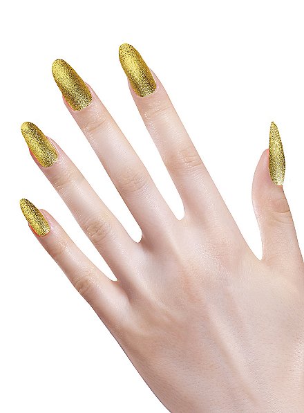 Glimmer Fingernegle Guld