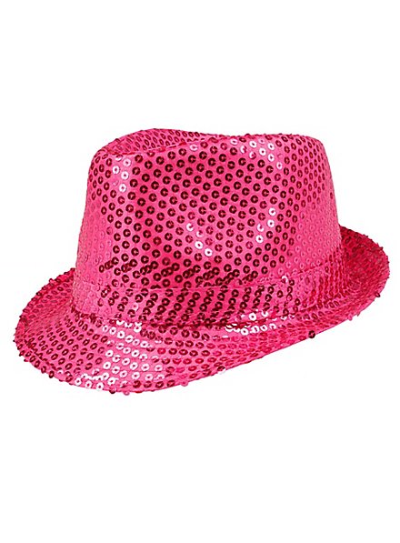 Glitter hoed roze