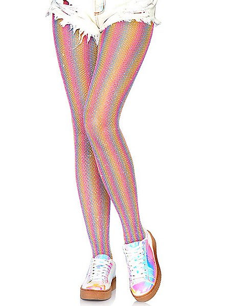 Glitter Pantyhose Rainbow