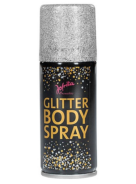 Glitzer Body spray silber 100 ml